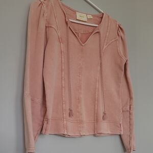 Maeve Blush Long Sleeve Top